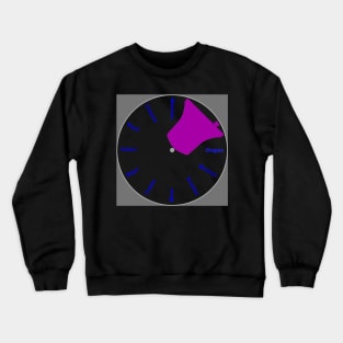 Bell Tower Wall Clock - Purple Crewneck Sweatshirt